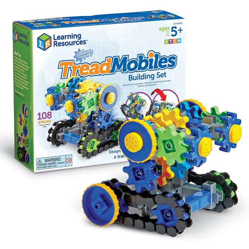 Learning Resources Gears! Gears! Gears! TreadMobiles Building Set