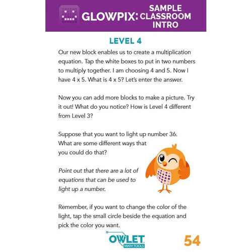 Glow Teacher Guide