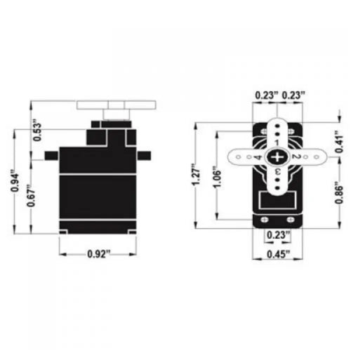 Hitec HS-65HB Mighty Karbonite Feather Micro Servo Motor