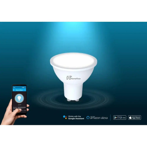 Homeflow WiFi Smart Light Bulb GU10 5W Cold White