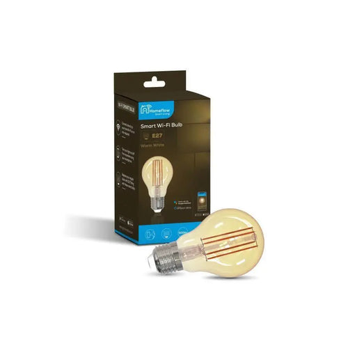 Homeflow WiFi Smart Light Bulb E27 5.5W Warm White