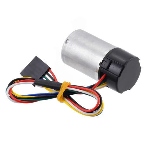 HP 6V Motor w/ 48 CPR Encoder for 25D mm Metal Gearmotors (No Gearbox)