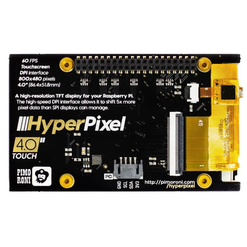 Pimoroni HyperPixel 4.0in 800x480 TFT Touch Display for Raspberry Pi