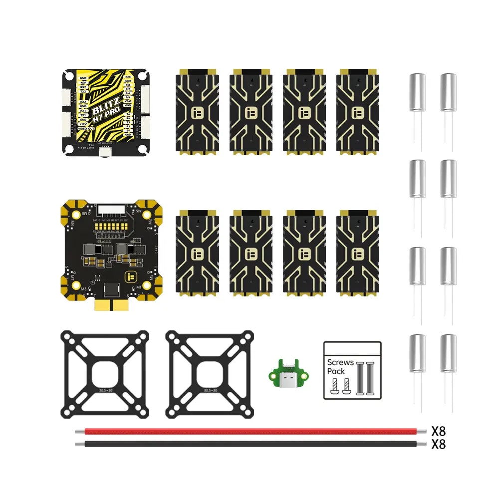 iFlight BLITZ H7 Pro FC Combo Set (8x E80 Single ESC) - RobotShop