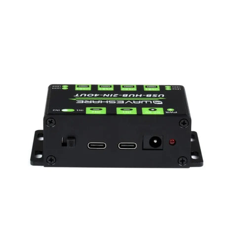 Industrial Grade USB HUB, 4x USB 2.0 Ports, Switchable Dual Hosts US Plug