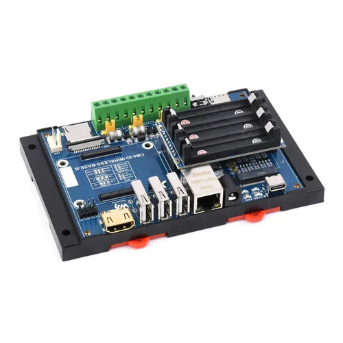 Industrial IoT 5G/4G Wireless Exp. for RPi CM4 w/ UPS, M.2 Slot, 4G Module (UK)