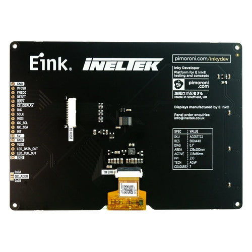 Inky Developer 5.7-inch eInk Display 7 colors