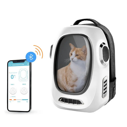 Instachew Trekpod Smart Pet Carrier - White (App-Enabled)