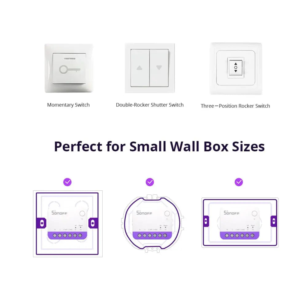 iTead Studio SONOFF MINI-RBS Smart Roller Shutter Switch (4-Pack)