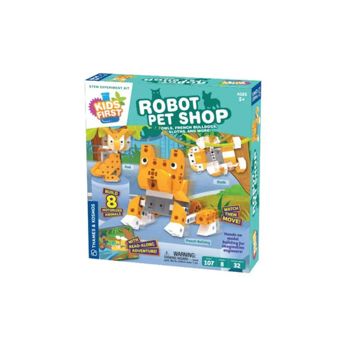 Thames & Kosmos Kids First Robot Pet Shop: Owls Bulldogs Sloths and More