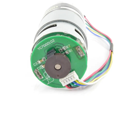 Lynxmotion 12V 20 rpm 167.88oz-in 1:99.5 Brushed DC Gear Motor w/ Encoder