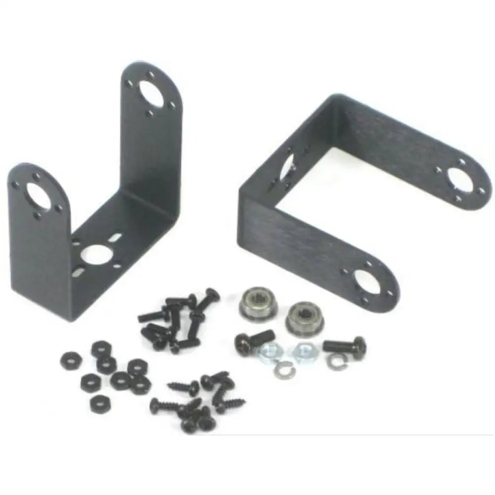 Lynxmotion Long "C" Micro Servo Bracket Two Pack (Black)