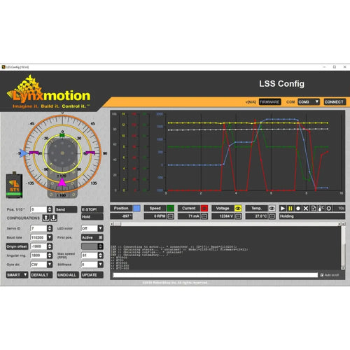 Lynxmotion LSS Configuration Software or LSS-Config (Download)