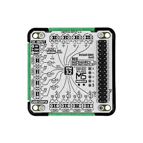 M5Stack 4IN8OUT Multi-Channel DC Drive Module (STM32F030)