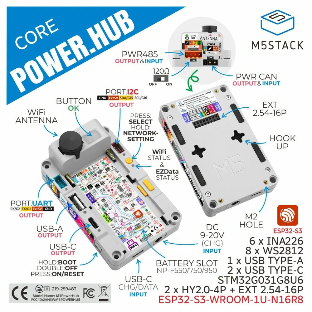 M5Stack PowerHub