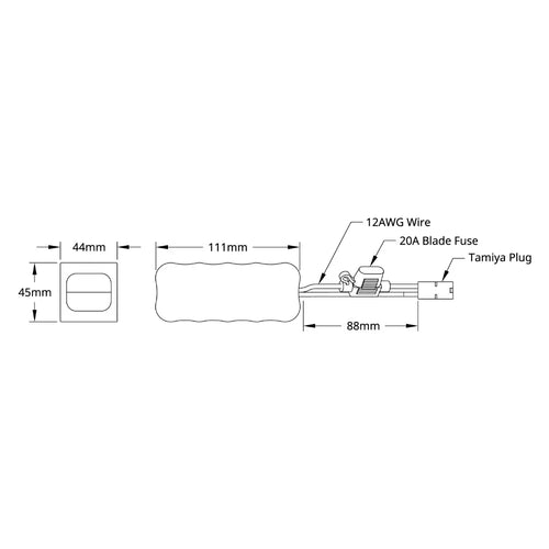 Matrix 12V 3000mAh NiMH Battery