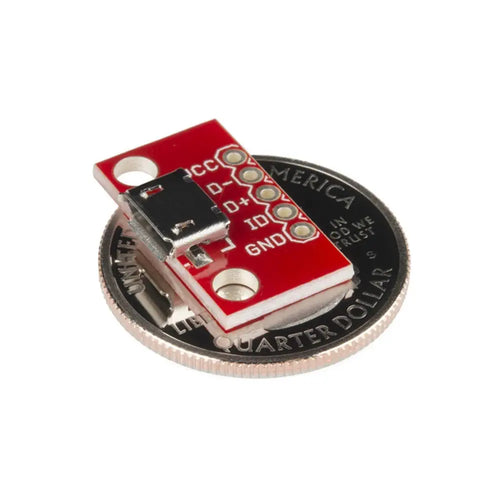 microB USB Breakout Board