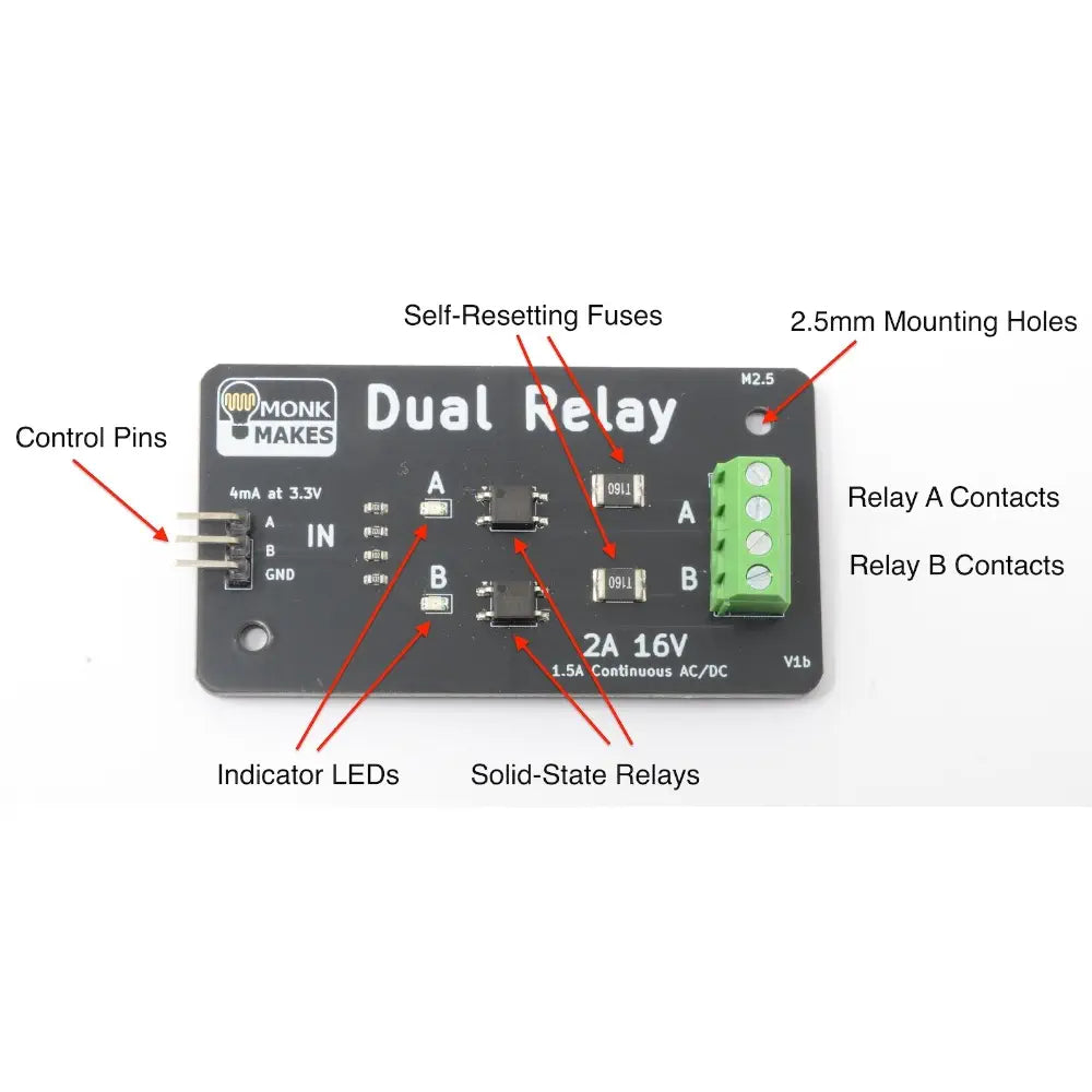 Monk Makes MonkMakes Dual Relay Module