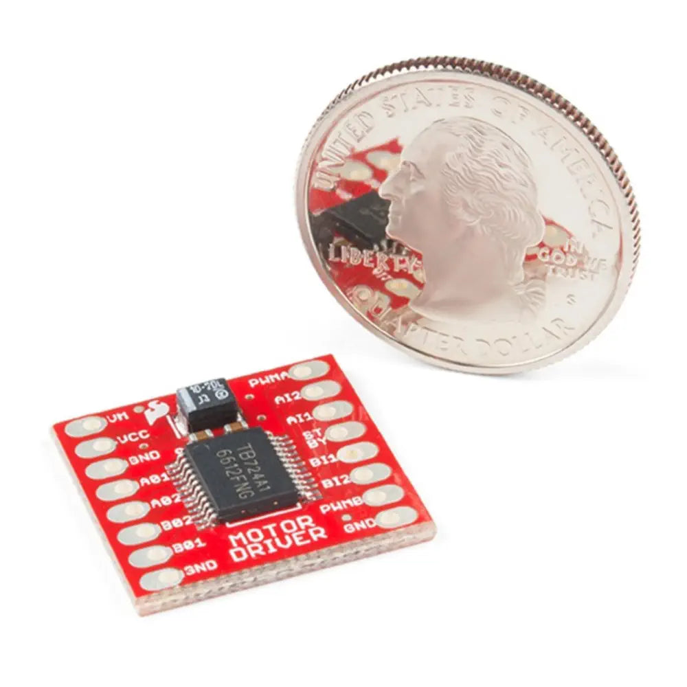 Motor Driver - Dual TB6612FNG v2 (w/ Headers) - RobotShop