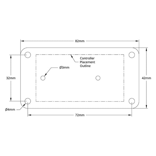 Motor Controller Mount for Basic Micro RoboClaw 1x60A