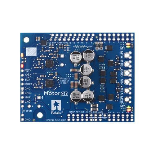 Motoron M2S18v18 Dual High-Power Motor Controller Shield for Arduino (No Connectors)