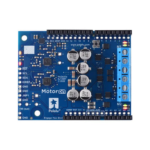 Motoron M2S18v18 Dual High-Power Motor Controller Shield Kit for Arduino w/ Connectors