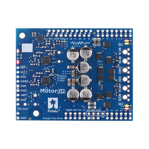 Motoron M2S24v14 Dual High-Power Motor Controller for Arduino (No Connectors)