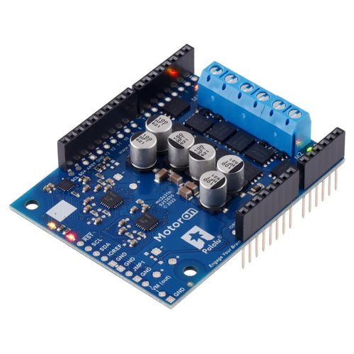 Motoron M2S24v16 Dual High-Power Motor Controller Shield for Arduino (w/ Connectors)