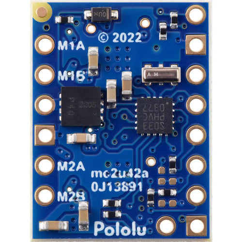 Pololu Motoron M2U256 Dual Serial Motor Controller (Header Pins Soldered)