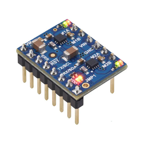 Motoron M2U550 Dual Serial Motor Controller (Header Pins Soldered)