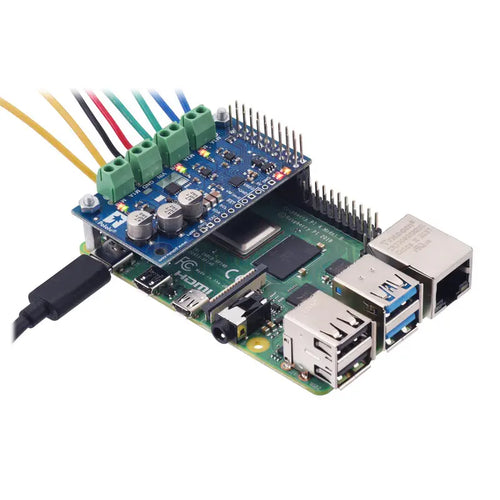 Motoron M3H550 Triple Motor Controller for Raspberry Pi (Connectors Soldered)