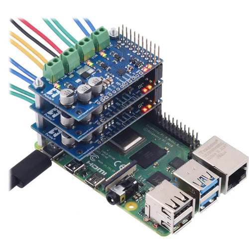 Motoron M3H550 Triple Motor Controller for Raspberry Pi (Connectors Soldered)