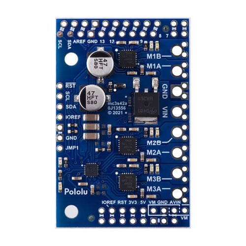 Motoron M3S256 Triple Motor Controller Shield for Arduino (No Connectors)