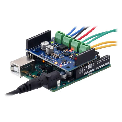 Motoron M3S256 Triple Motor Controller Shield Kit for Arduino (w/ Connectors)