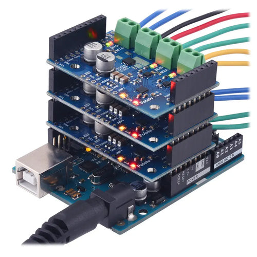 Motoron M3S550 Triple Motor Controller Shield for Arduino (Connectors Soldered)