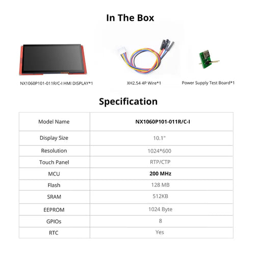Nextion 10.1” Intelligent Series HMI Touch Display (NX1060P101-C)