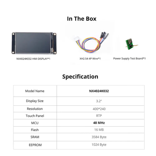 Nextion 3.2” Enhanced Series HMI Touch Display (NX4024K032)