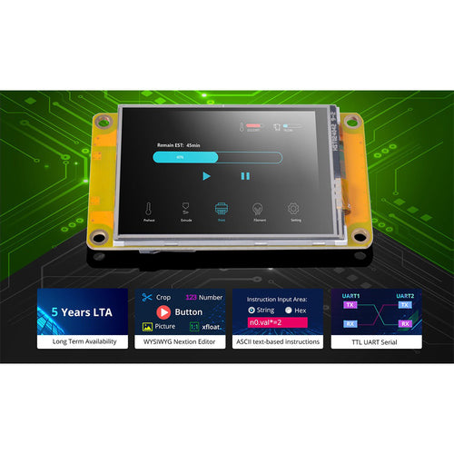 Nextion NX3224F024 2.4-Inch Discovery Series Resistive HMI Touch Display