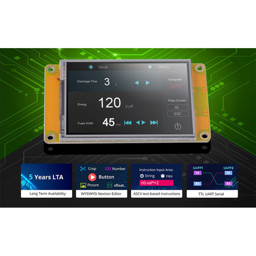 Nextion NX3224F028 2.8-Inch Discovery Series Resistive HMI Touch Display