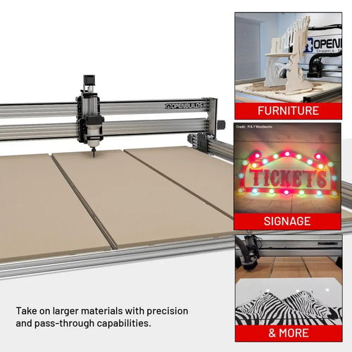 OpenBuilds LEAD CNC Machine 1515 (60 x 60") Anodized Black
