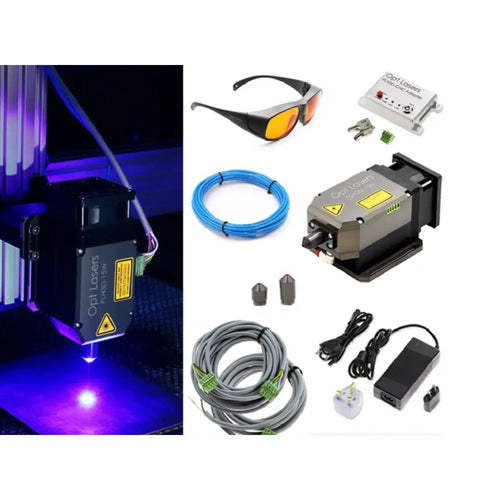 Opt Lasers X-Carve CNC Laser Upgrade Kit w/ PLH3D-15W Engraving Laser Head