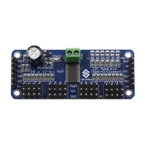 PCA9685 16-Channel 12-Bit PWM Servo Driver