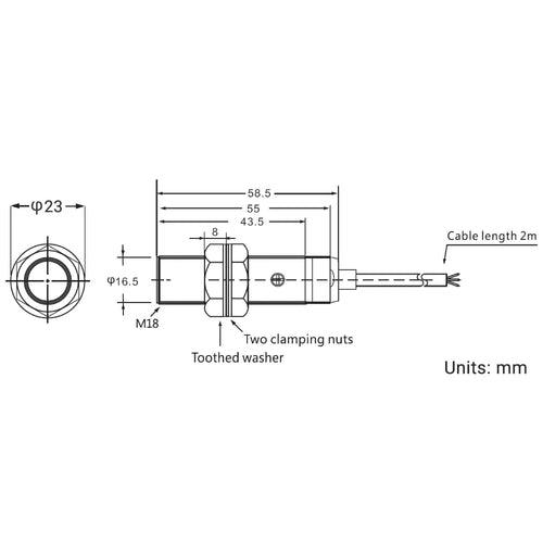 Phidgets Diffuse IR Proximity Sensor - 80Cm