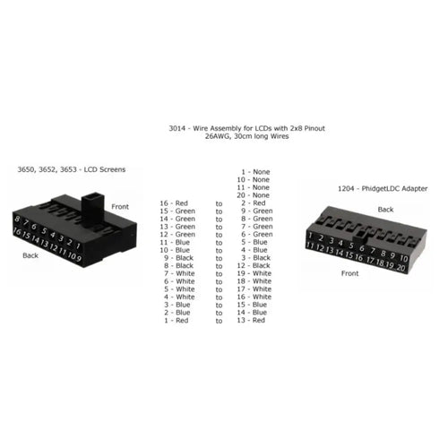 Phidgets LCD Cable (2x8 Connector)