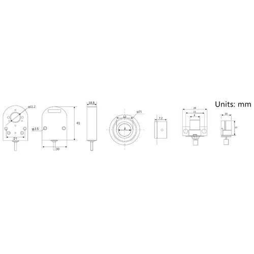 Phidgets Rotary Encoder - for 5mm Motor Shaft 1000CPR