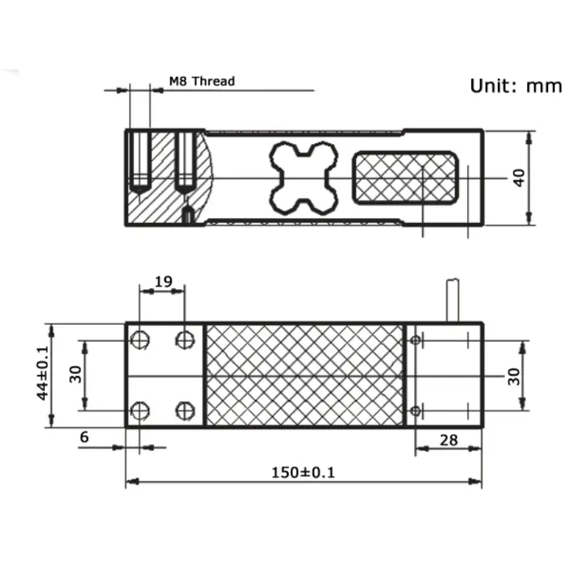 Phidgets Single Point Load Cell - 500Kg (C3)