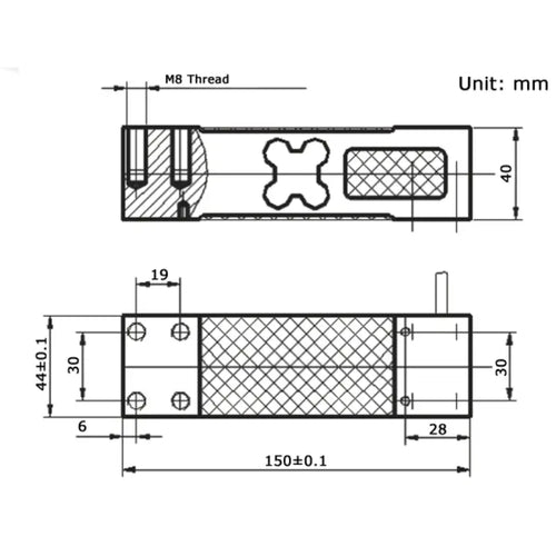 Phidgets Single Point Load Cell - 500Kg (C3)