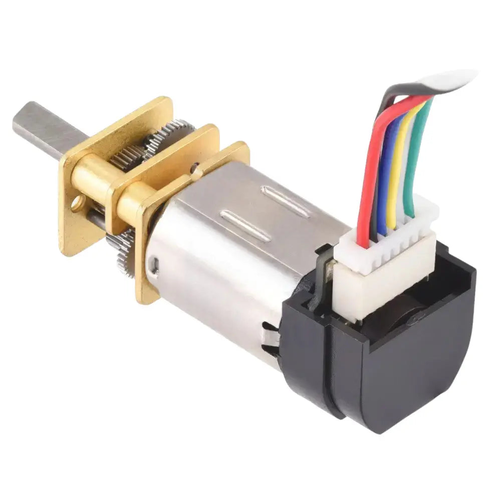 Pololu 1000:1 Micro Metal Gearmotor HPCB 12V w/ 12 CPR Encoder, Back Connector
