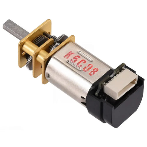 Pololu 1000:1 Micro Metal Gearmotor MP 6V w/ 12 CPR Encoder, Back Connector