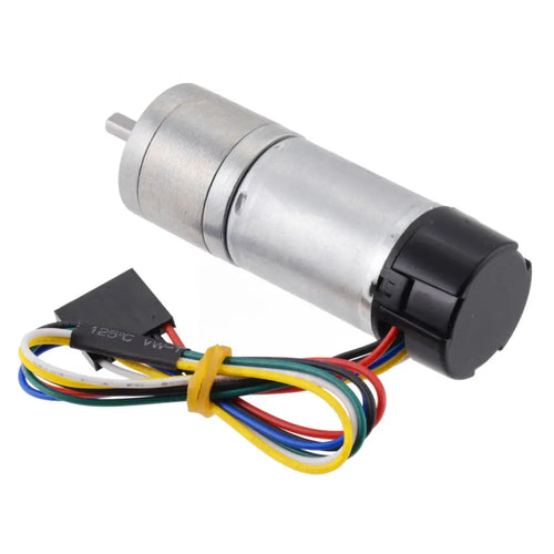 Pololu 20.4:1 Metal Gearmotor 25Dx65L mm MP 12V w/ 48 CPR Encoder